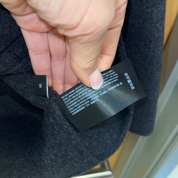 Theory Womens Pea Coat Size Small Gray Shawl Collared Pockets Casual Pure Wool - Picture 6 of 11